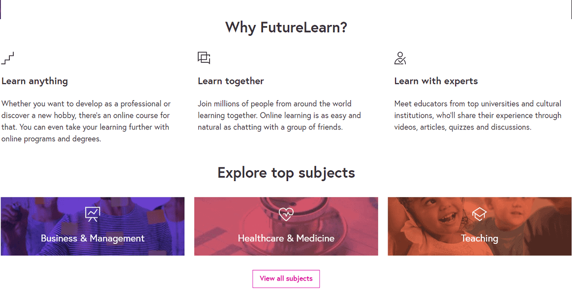 Có nhiều hoạt động học tập diễn ra trên FutureLearn.