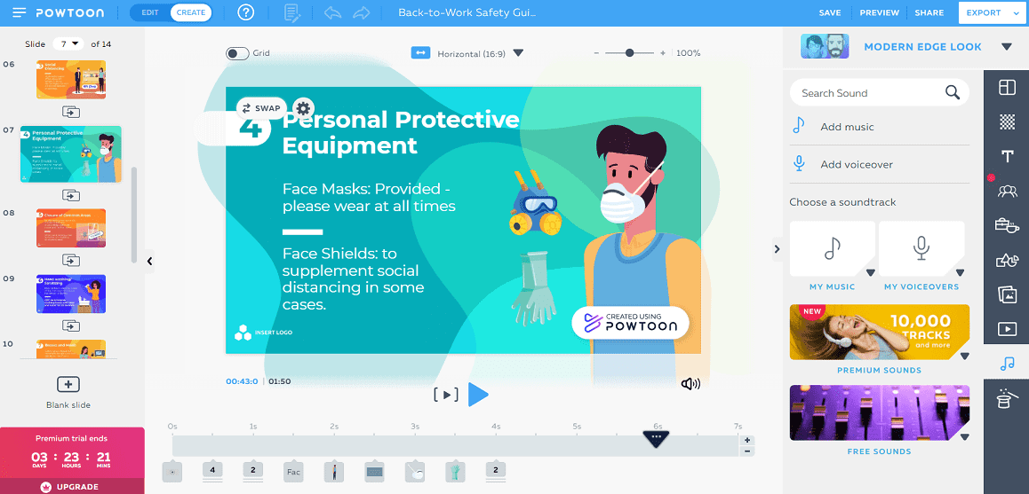 Powtoon hỗ trợ lồng tiếng và nhạc nền - Adding a Voiceover to Your Powtoon