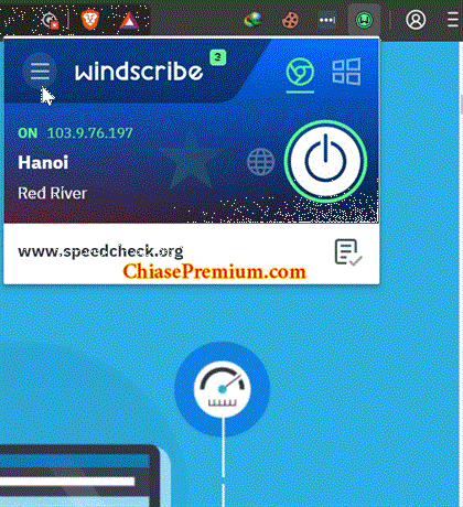 Windscribe VPN browser extension